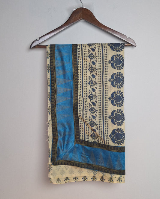 Beige Printed Saree