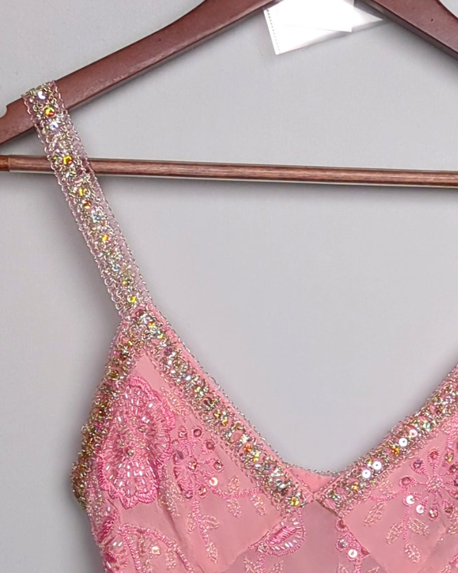 Pink Embellished Camisole Top