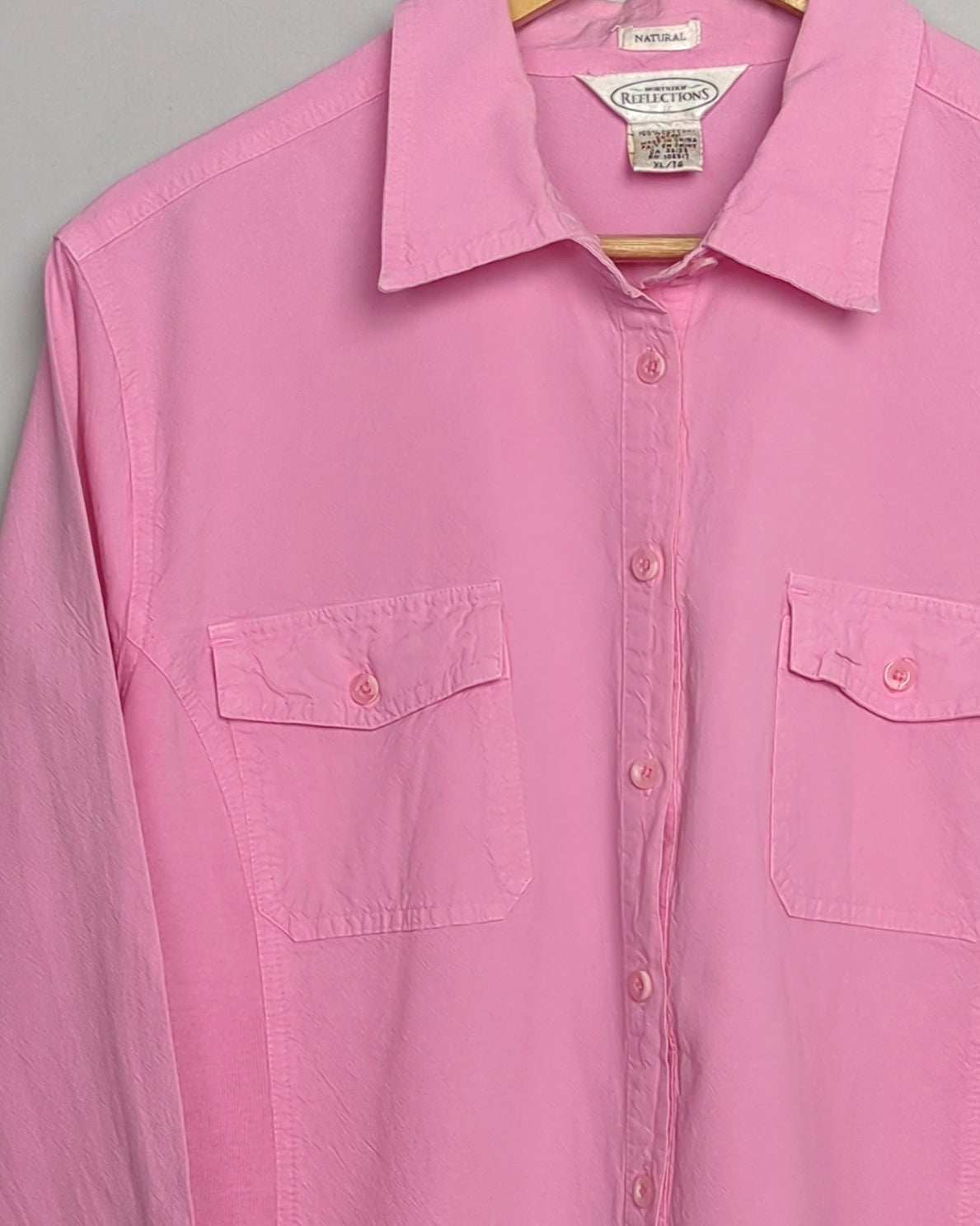Natural Reflections Pink Button-Down Shirt