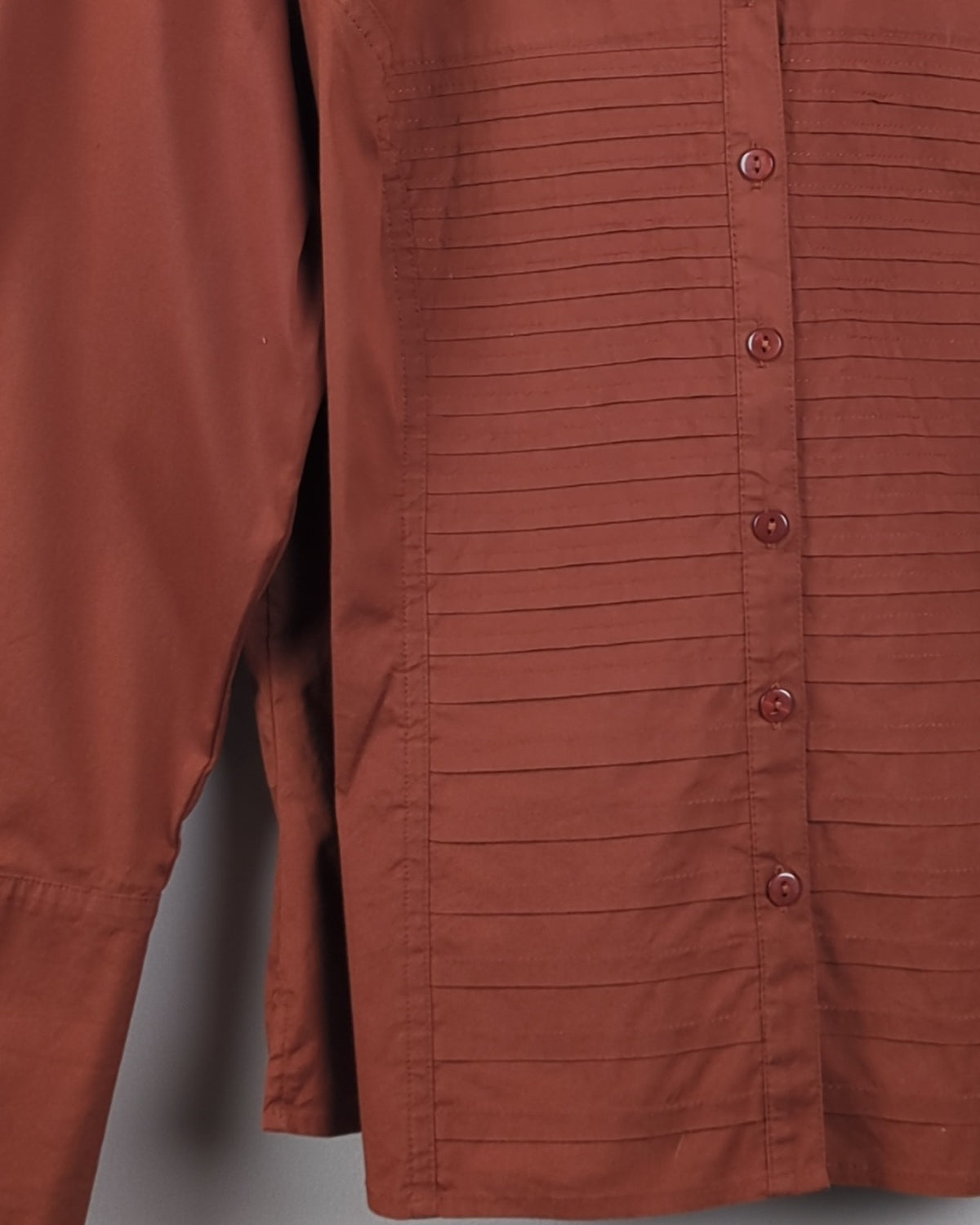 Brown Button-Down Shirt