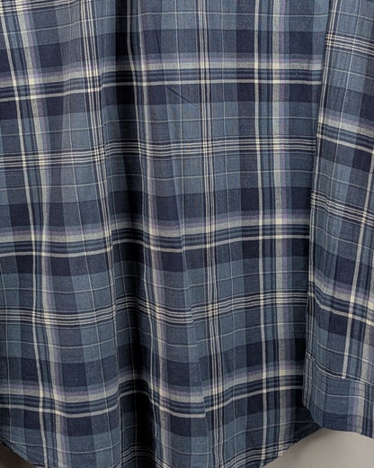 Blue Plaid Shirt