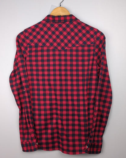 Adrene Maroon Flannel Shirt