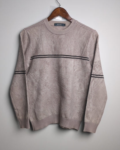Hcgl Beige Striped Sweater