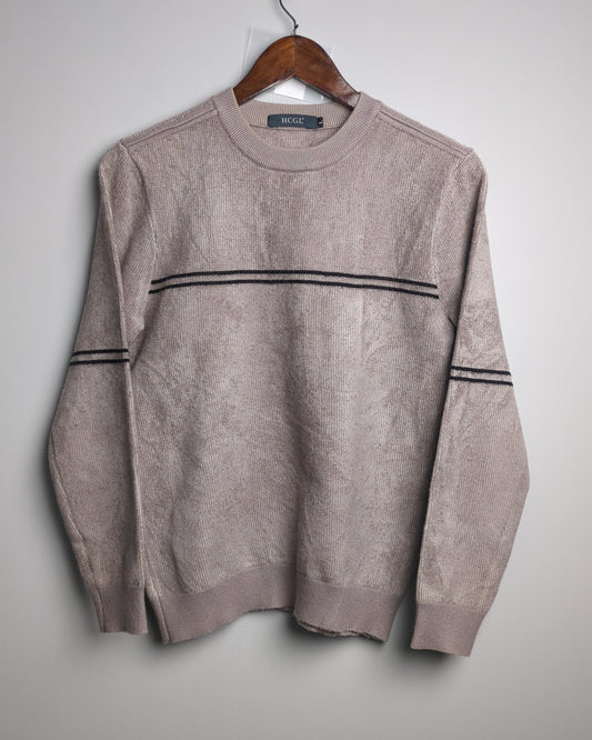 Hcgl Beige Striped Sweater