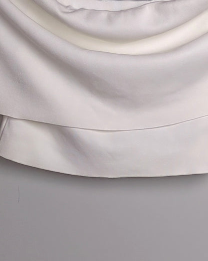 Zara White Off-Shoulder Top