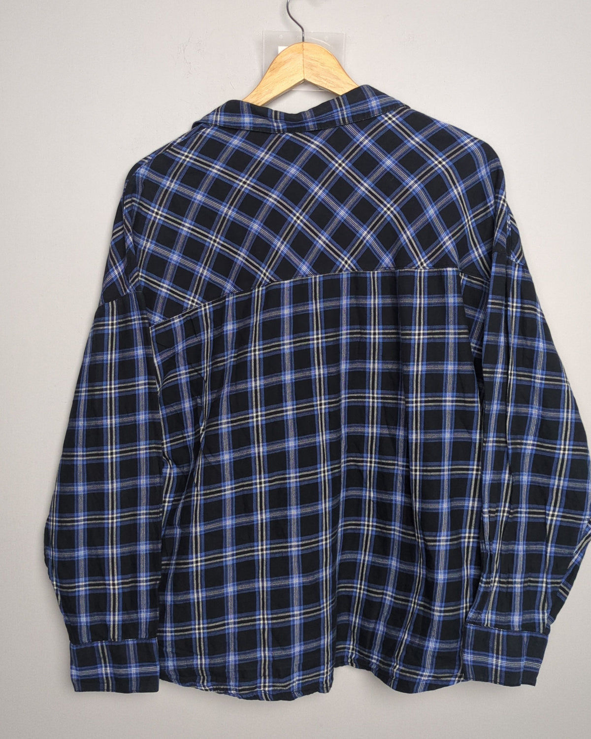 H&M Divided Blue Plaid Shirt