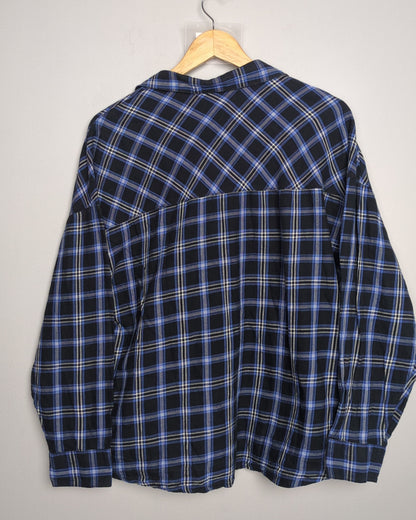 H&M Divided Blue Plaid Shirt