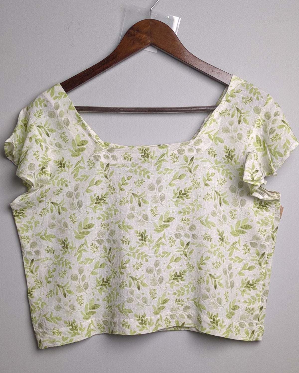 Fratini Green Floral Top