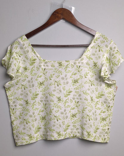 Fratini Green Floral Top