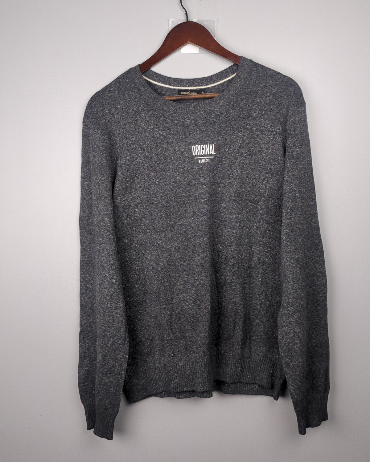 Yishion Gray Graphic Sweatshirt