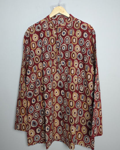 Red Printed Kurta