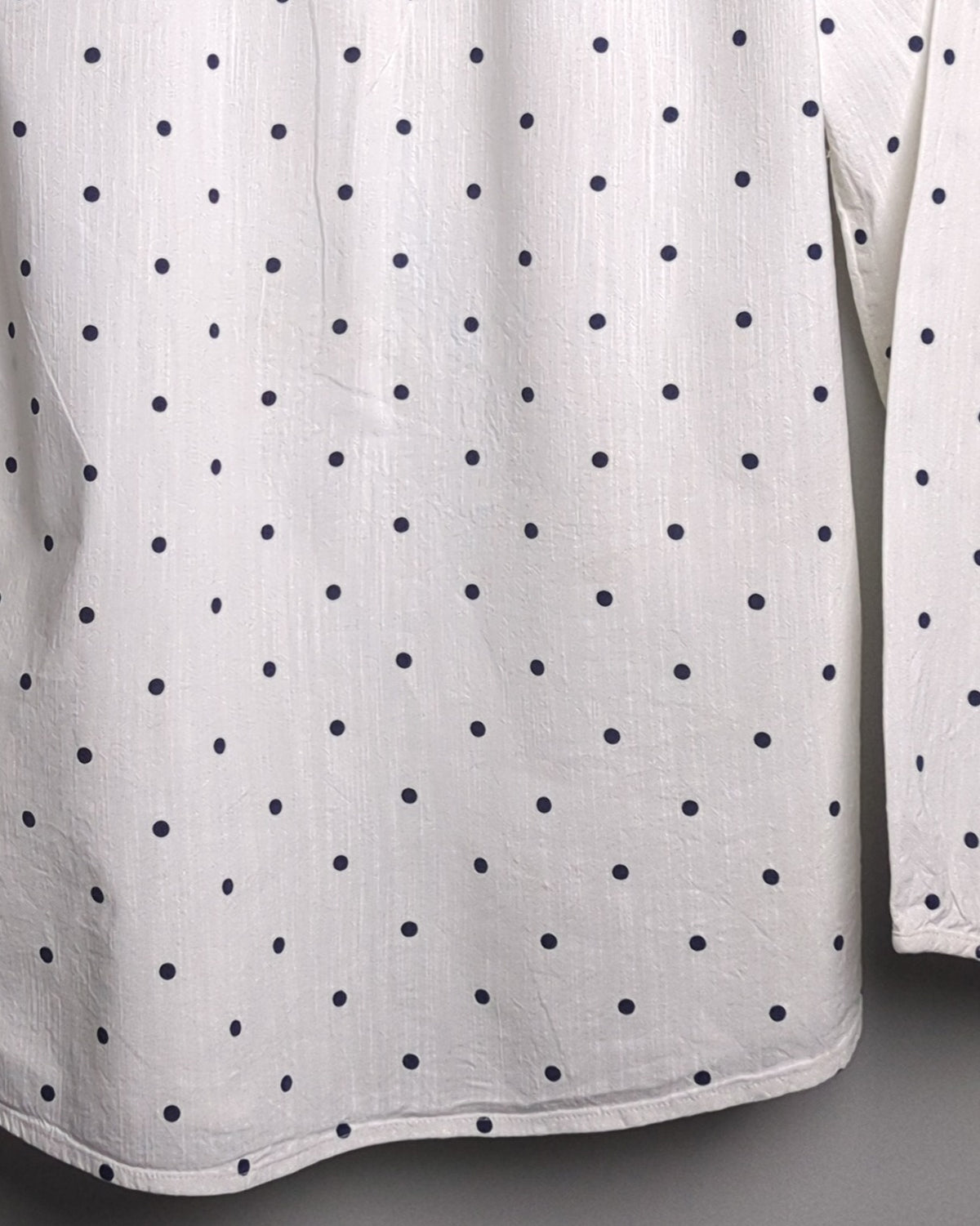 Old Navy White Polka Blouse