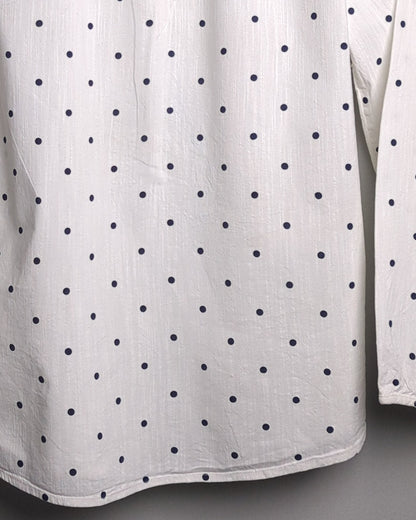 Old Navy White Polka Blouse