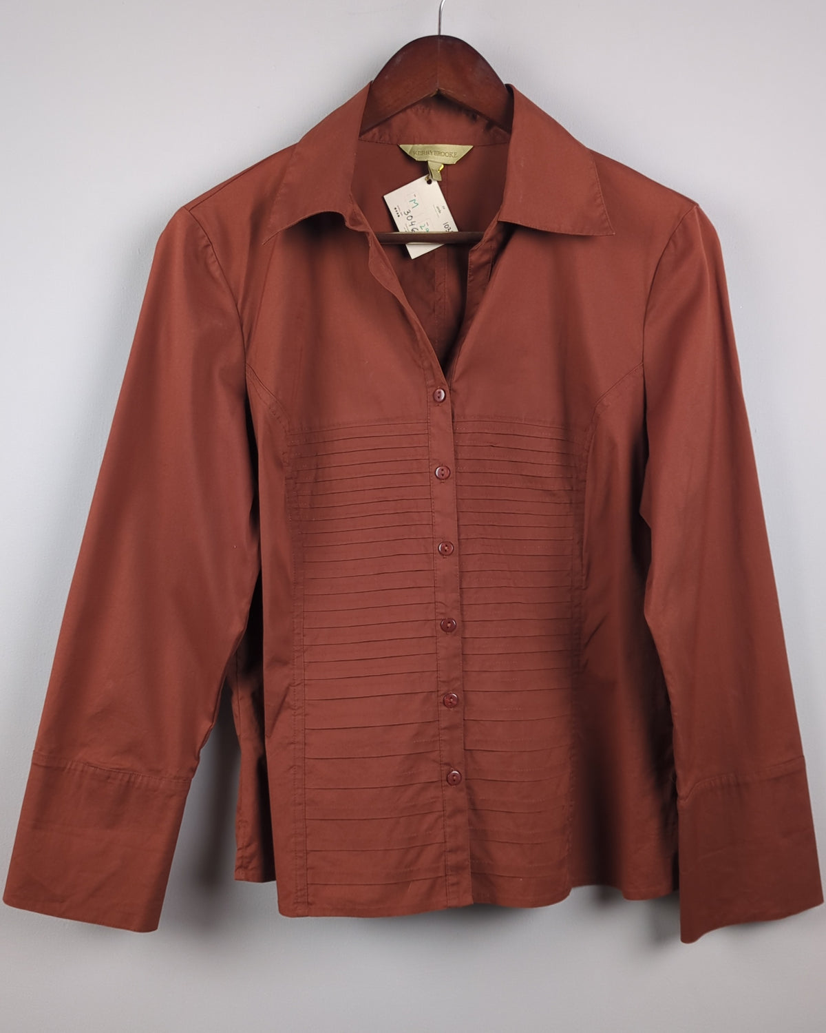 Brown Button-Down Shirt