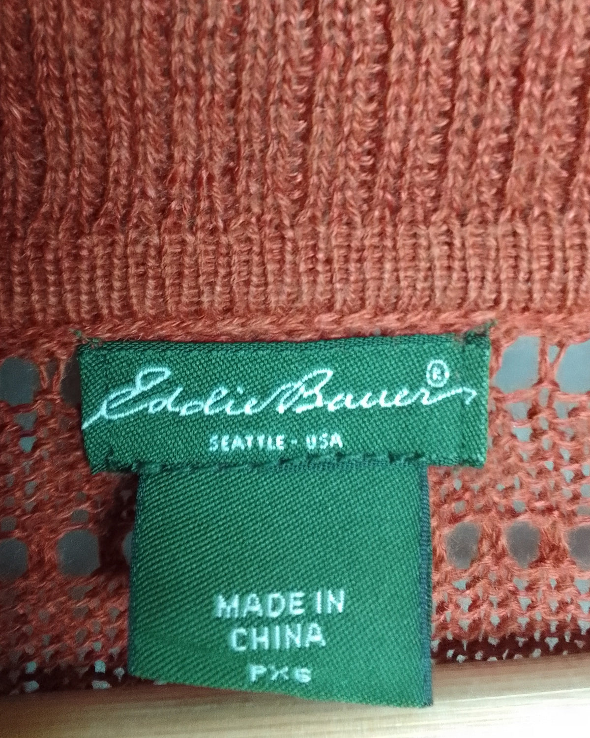 Eddie Bauer Wine Open Cardigan