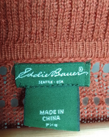 Eddie Bauer Wine Open Cardigan