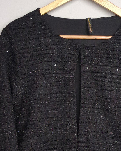 Denim Jeans & Co Black Sequined Jacket