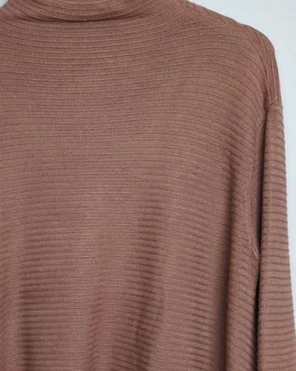 Brown Ribbed Sweater