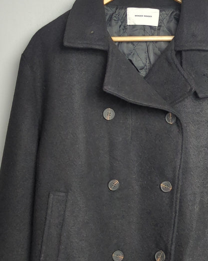 Wonder Wonder Black Peacoat Jacket