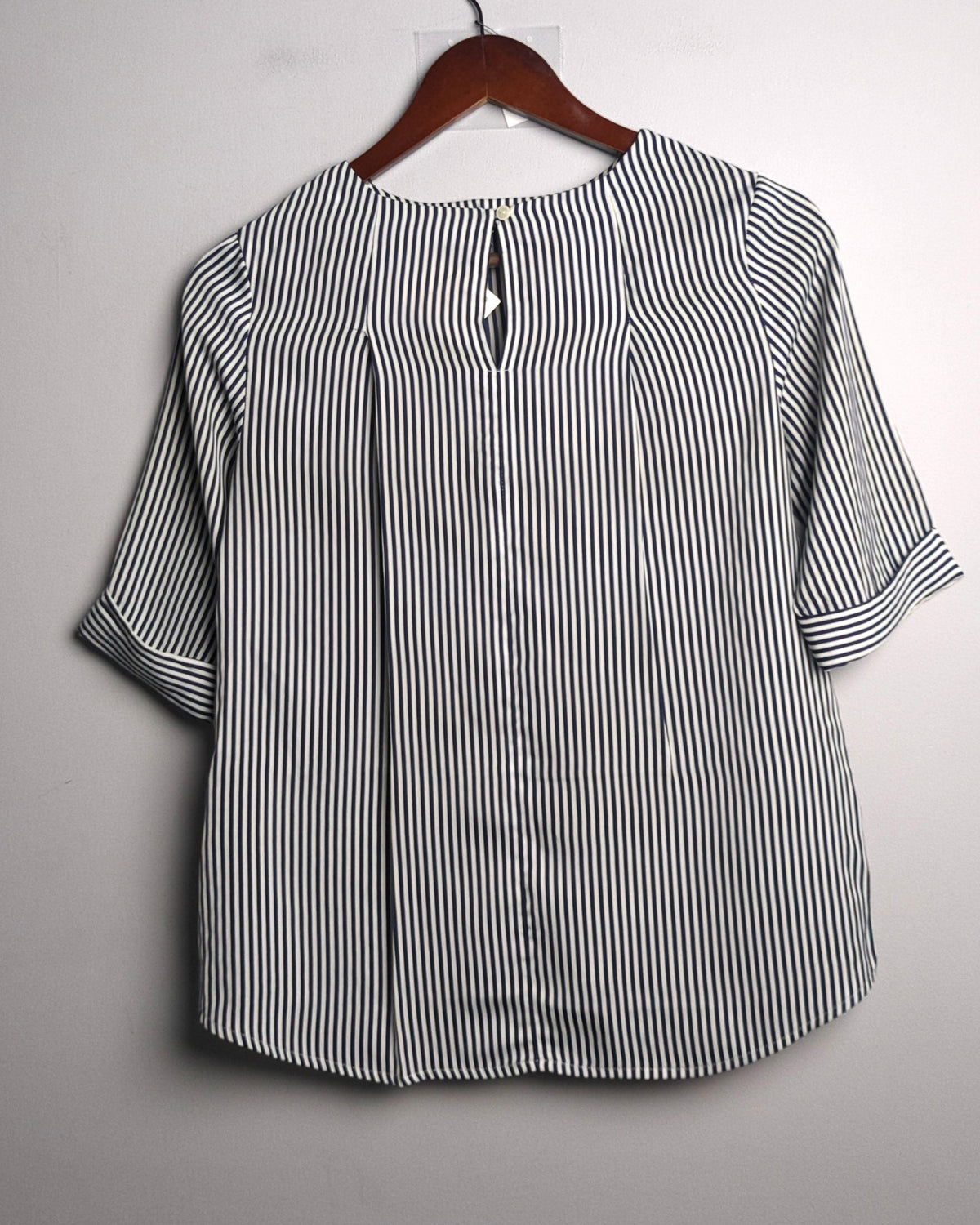 Vanheusein Blue Striped Blouse