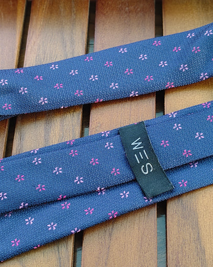 Westside Blue Floral Necktie