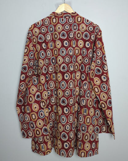 Red Printed Kurta