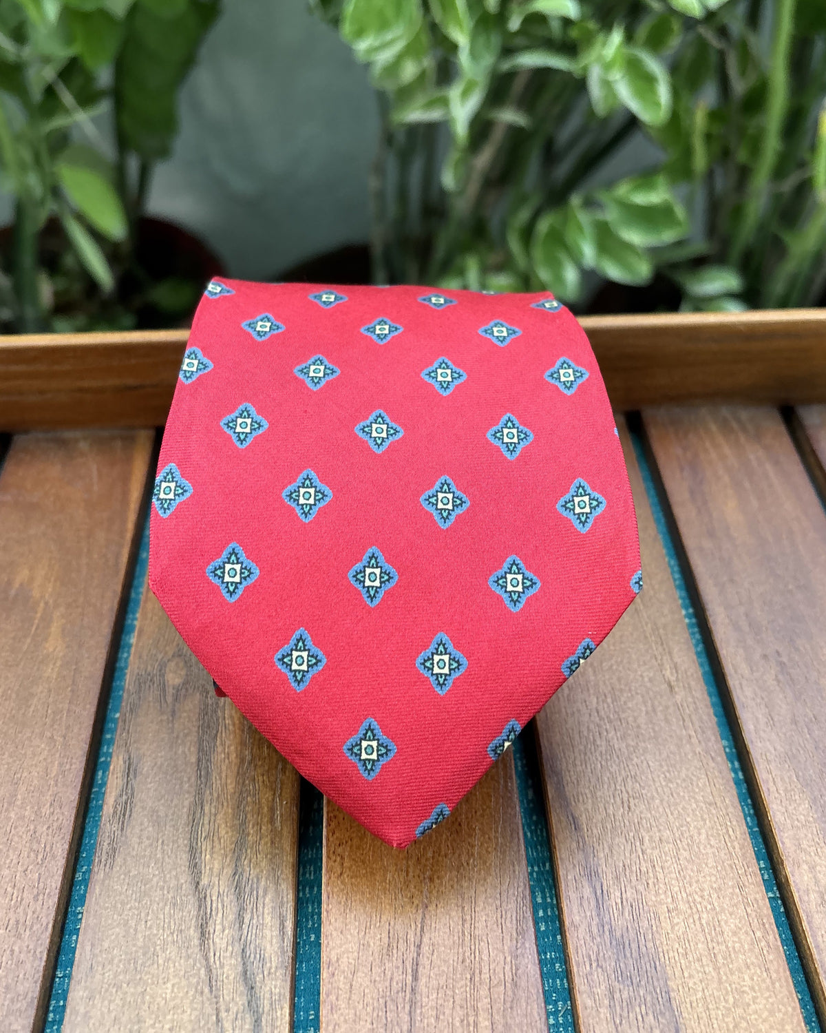 Chaps Ralph Lauren Red Patterned Necktie