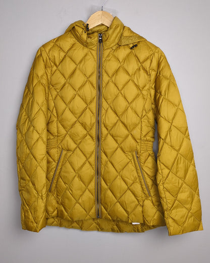 Per Una Marks And Spencer Orange Quilted Jacket