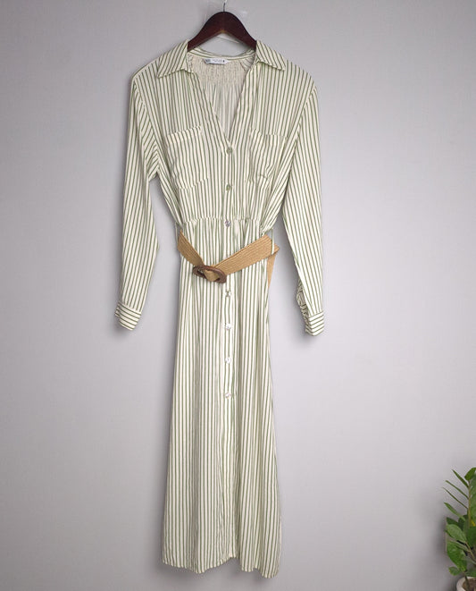 Zara Green Shirt Dress