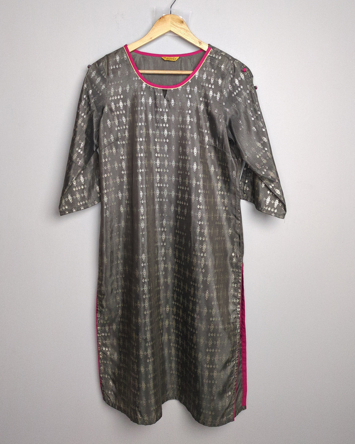 Aurelia Gray Printed Kurta
