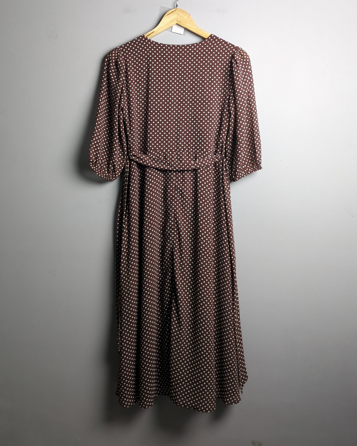 Wardrobe Brown Wrap Dress