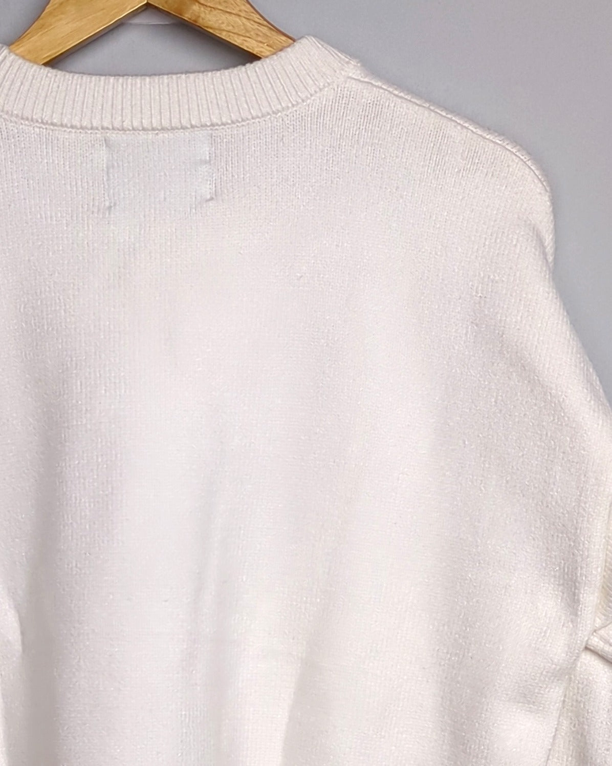 Tourniquet White Graphic Sweater