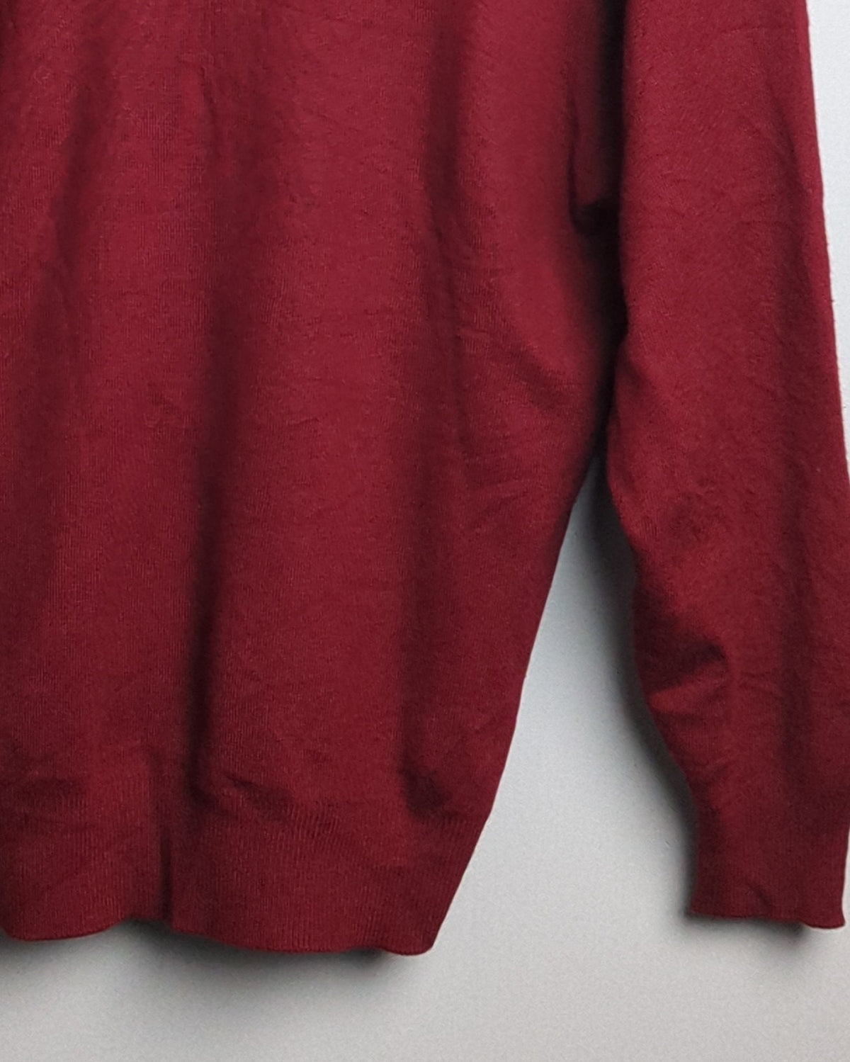 Wine V-Neck Sweater