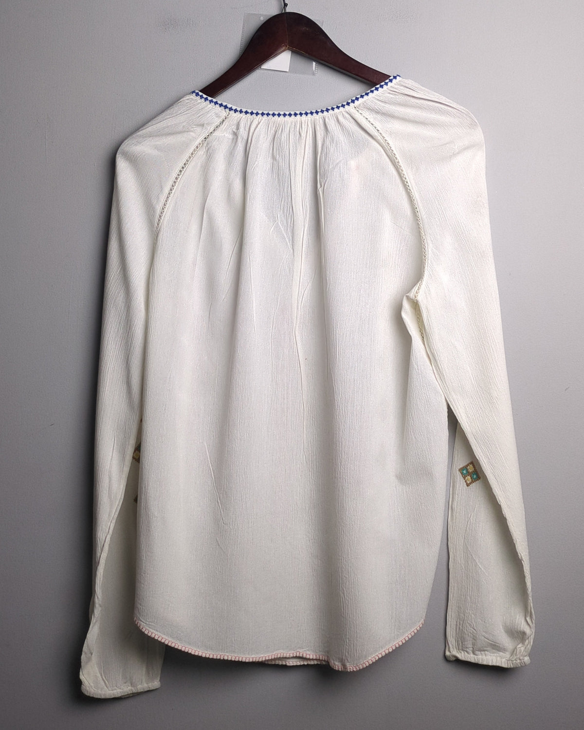 Gap White Embroidered Blouse