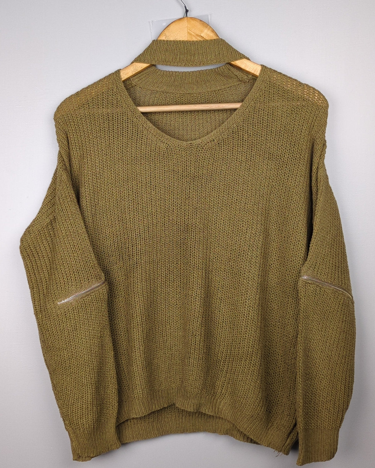 Green Knitted Sweater