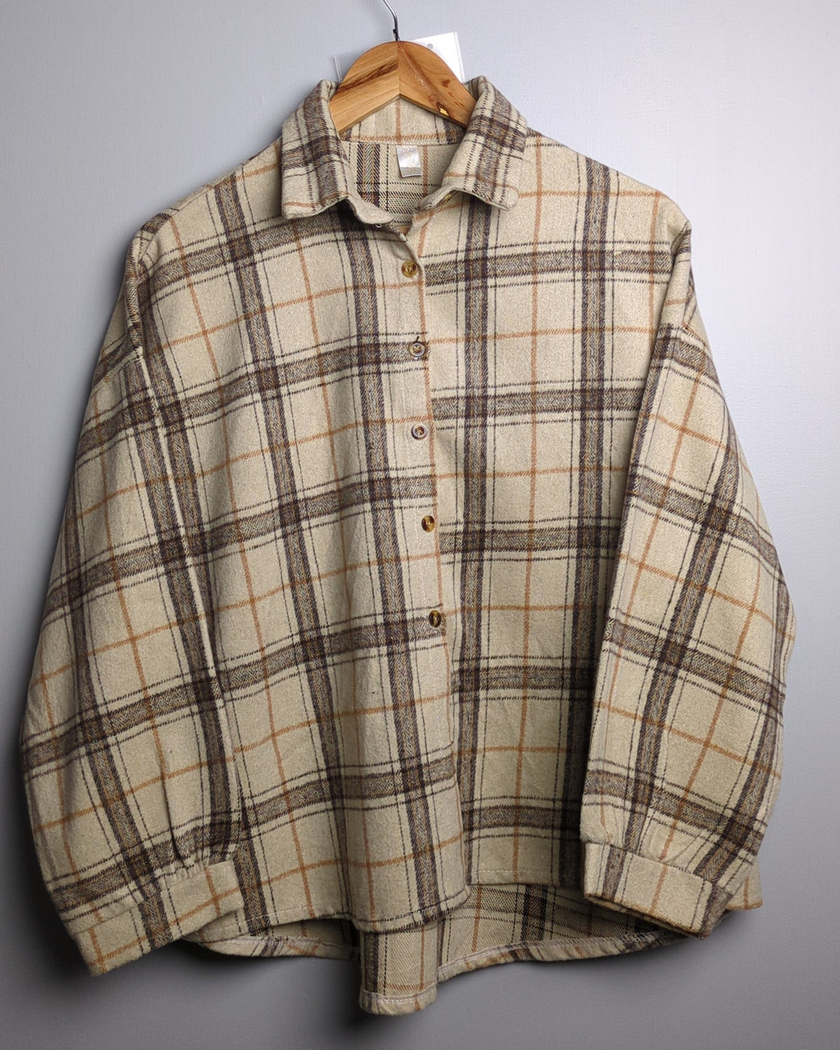 Beige Flannel Shirt