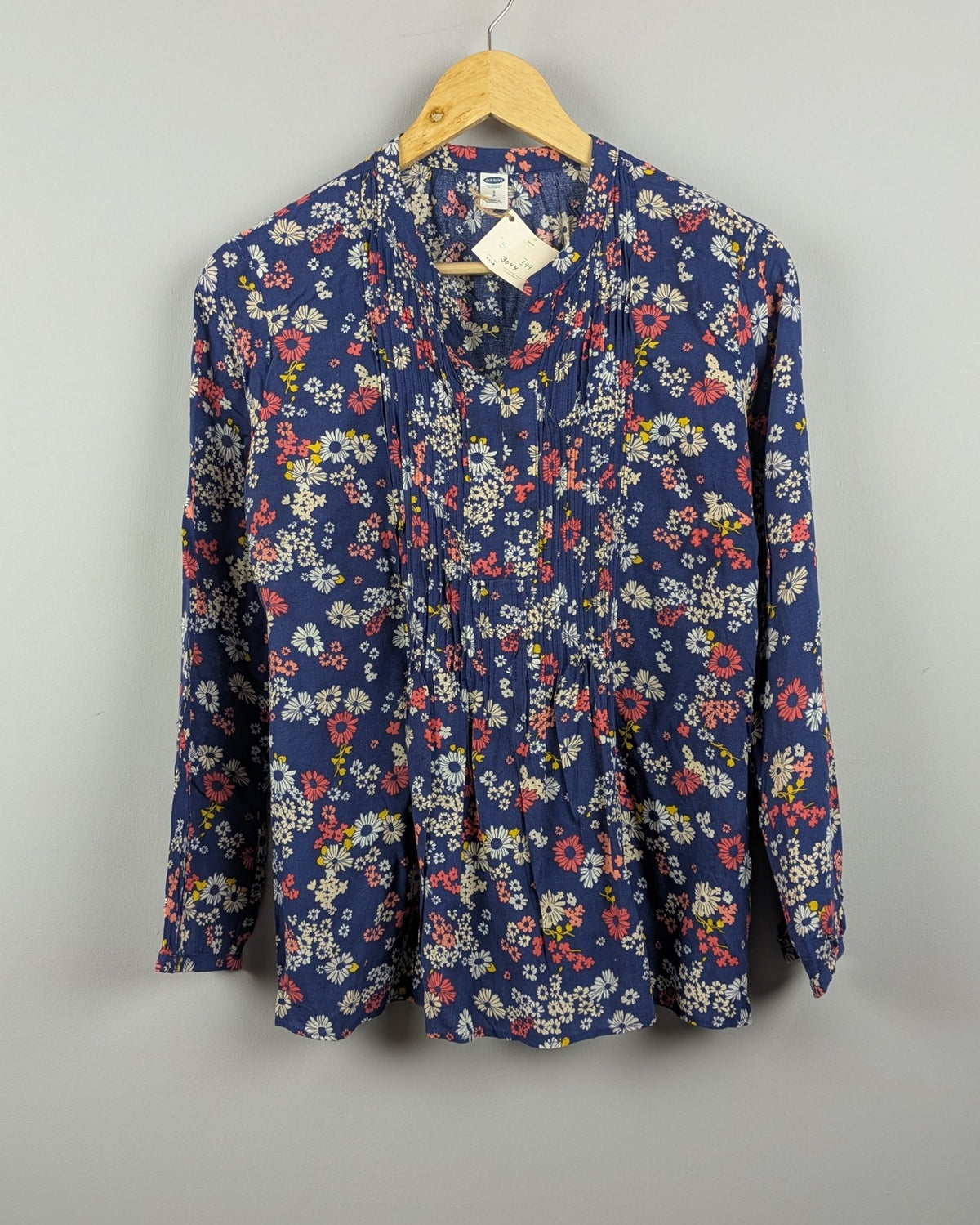 Blue Floral Blouse