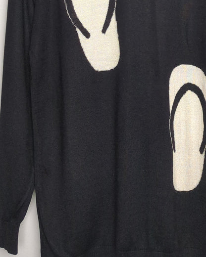 Pasaco Paris Black Graphic Sweater