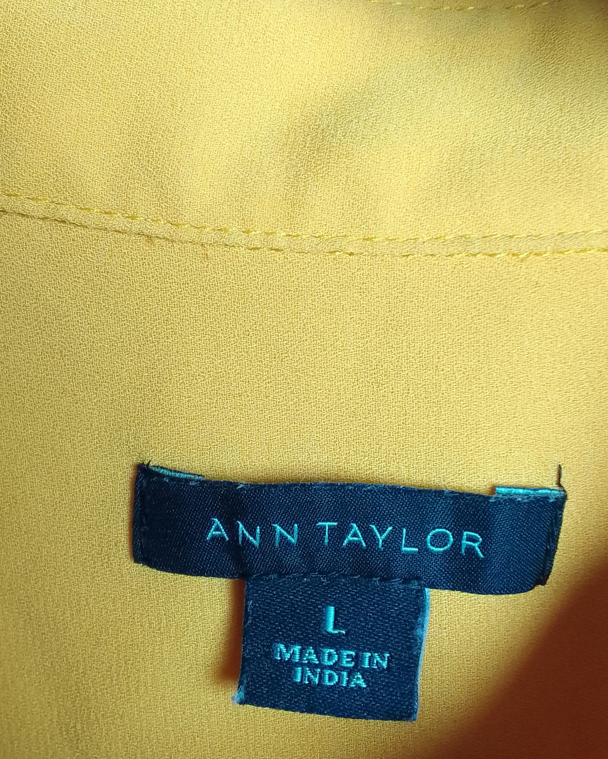 Ann Taylor Orange Sleeveless Blouse