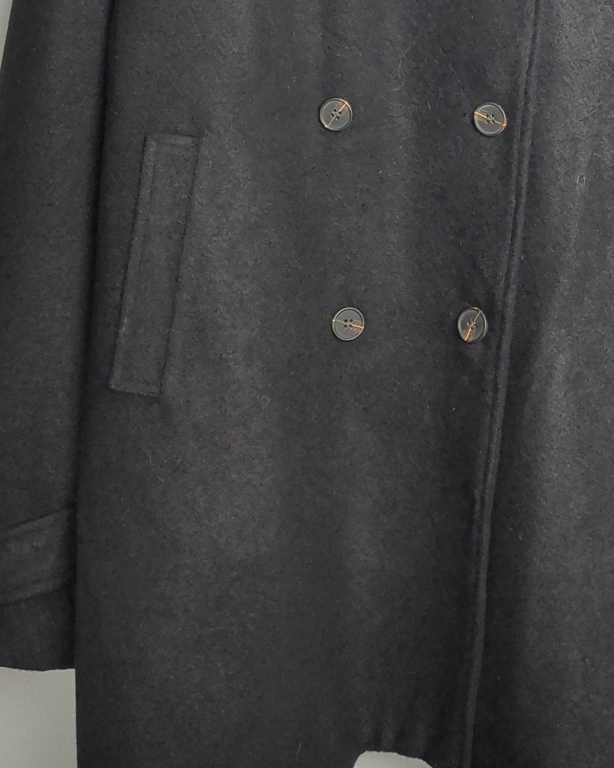 Wonder Wonder Black Peacoat Jacket