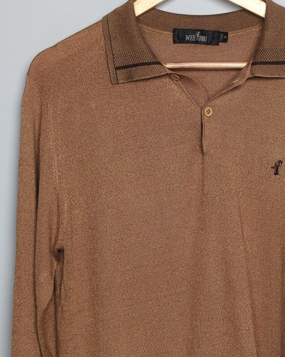 Weilidanshi Brown Polo Shirt