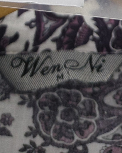 Wen Ni Purple Paisley Blouse