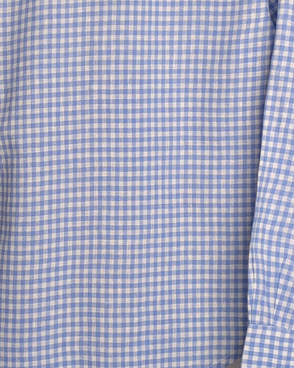 Jones New York Blue Gingham Shirt