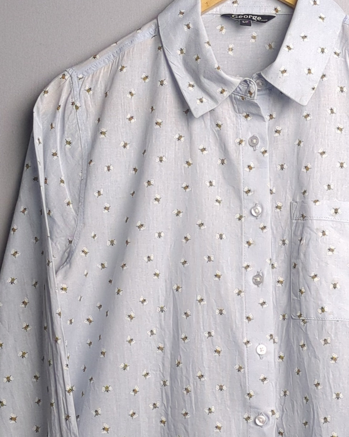 George Blue Button Shirt