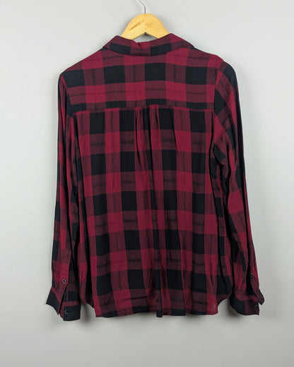 Wine Wrap Blouse
