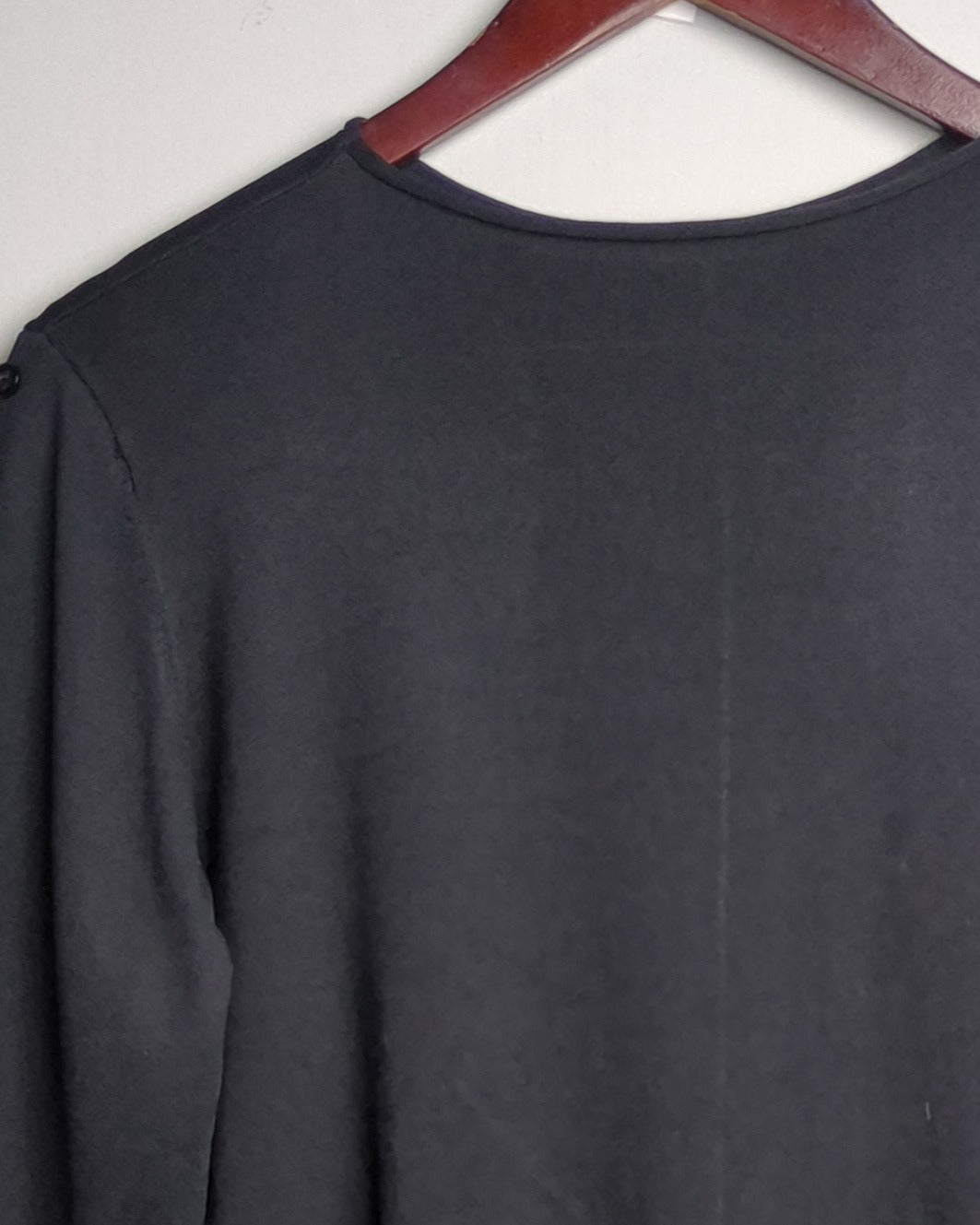 Black Button Sweater