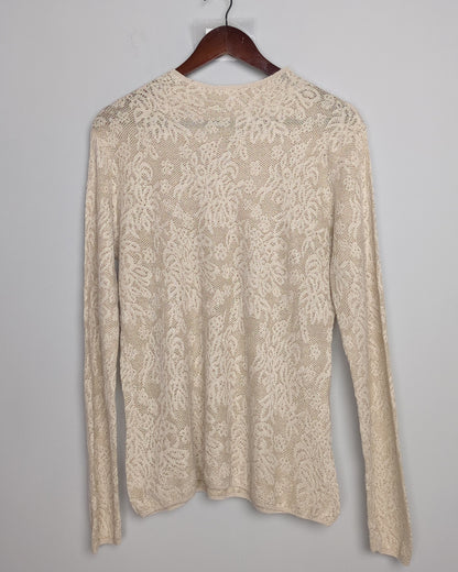 Beige Lace Top