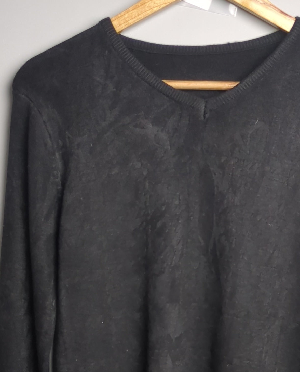 Black V-Neck Sweater