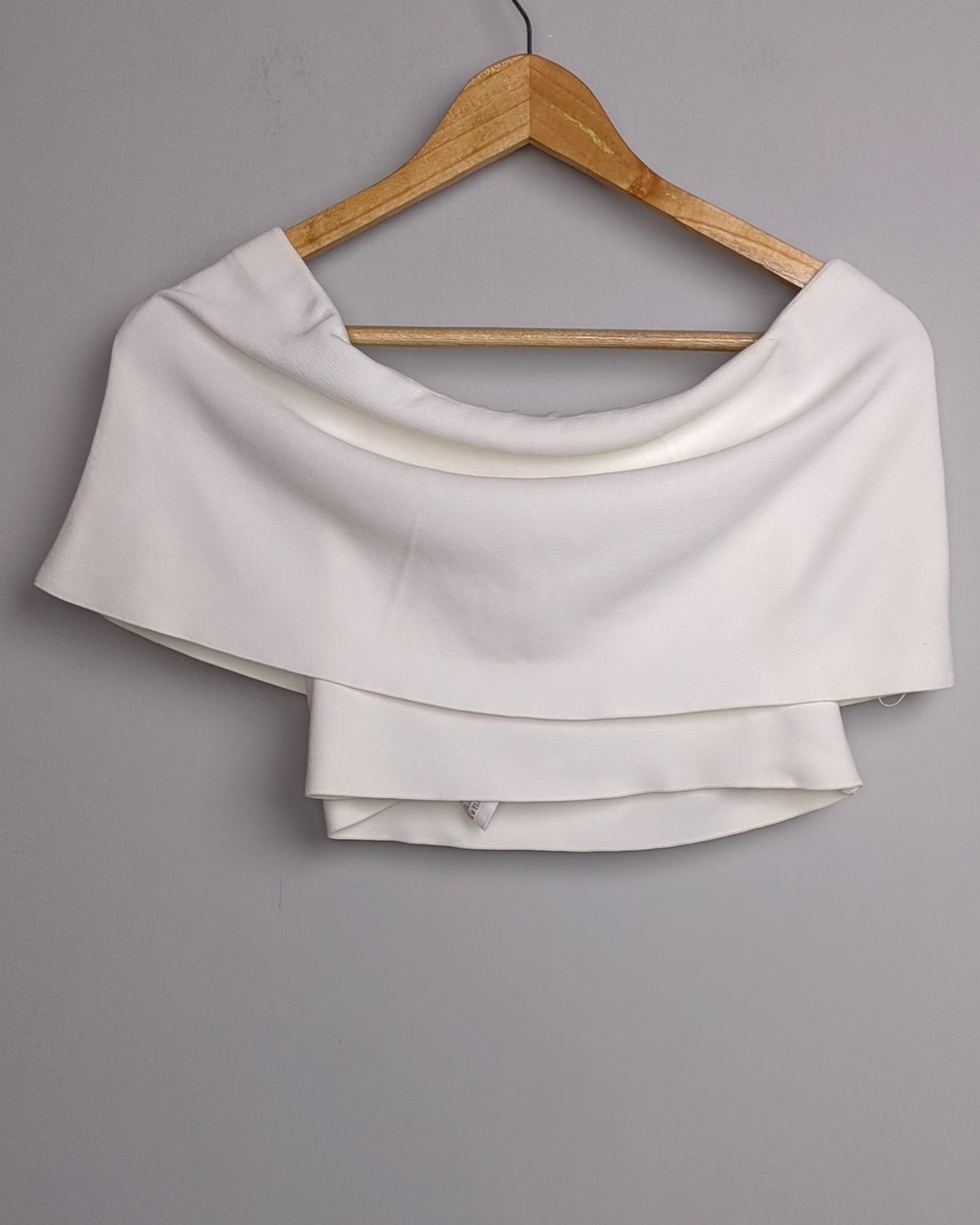 Zara White Off-Shoulder Top