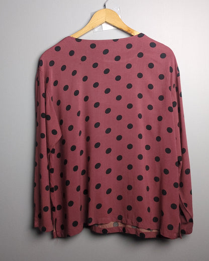 Pasta Wine Polka Blouse
